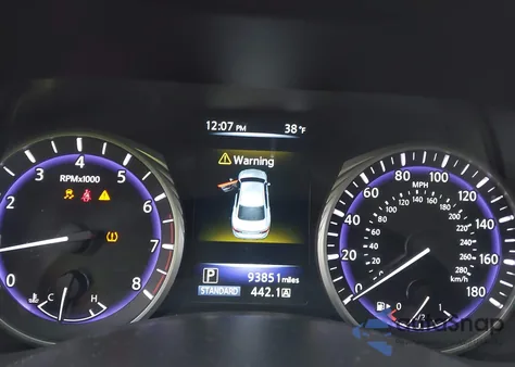 2017 Infiniti Q50 2.0T Premium z USA, uszkodzony, nr VIN JN1CV7AR5HM681512